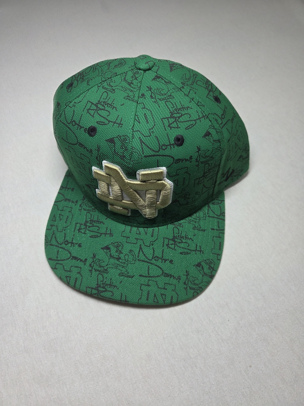 Zephyr Notre Dame Fighting Irish ND Green Snapback Cap Hat